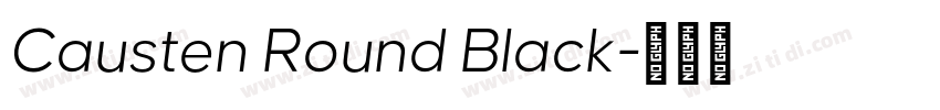 Causten Round Black字体转换